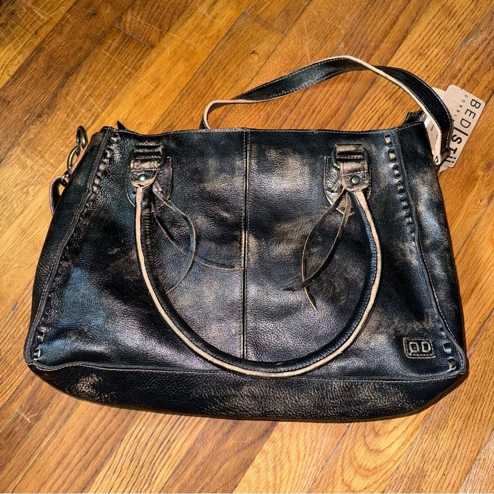 BED|STU Black Leather Shoulder Bag - Picture 5 of 7